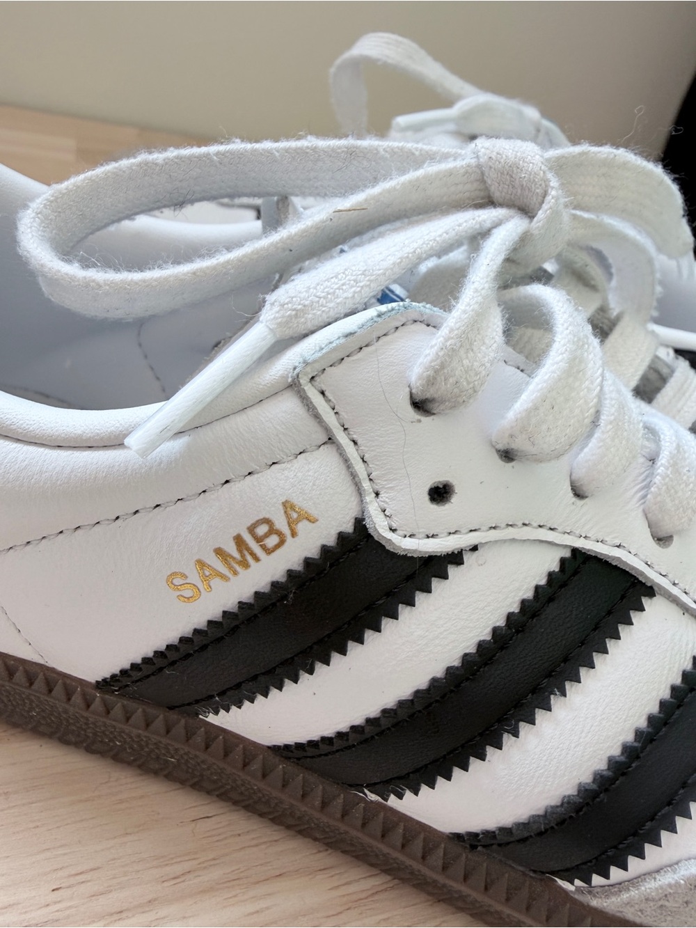 Adidas Samba OG Sneakers White Black Leather Trainers Women’s Unisex W4.5 M9 - Picture 7 of 12